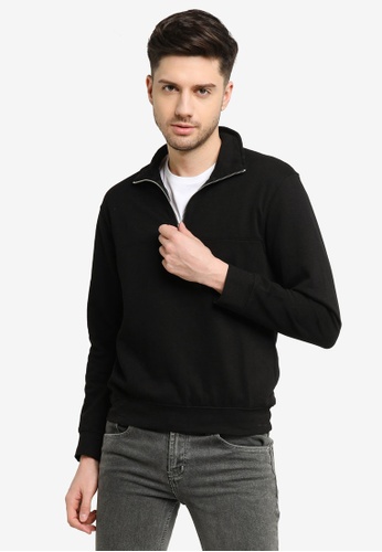 H&M black Relaxed Fit Sweatshirt 640C4AA1D0A459GS_1