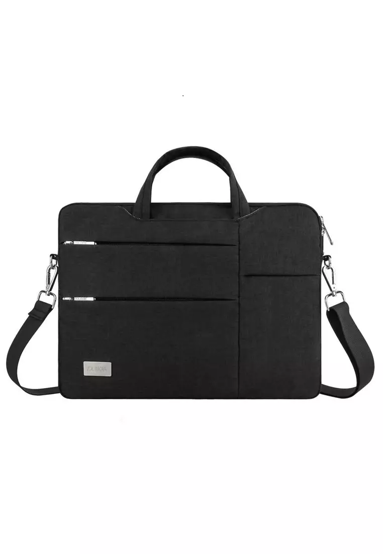 Quenty Tas Jinjing Laptop Unisex Waterproof Commuter Bag 13.3 Inch Large Storage Material Polyester ORIGINAL - Black