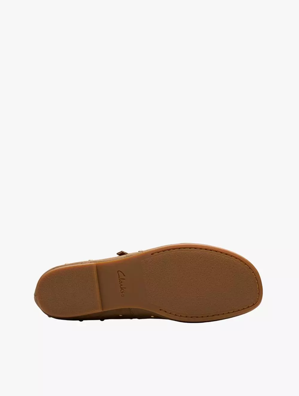Clarks Livia Stud Walnut Suede