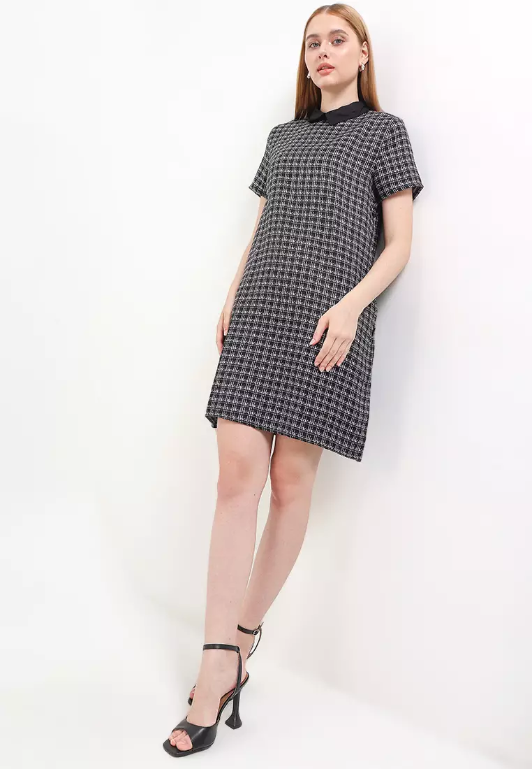 955 Twidy Sdr Mini Tweed Dress