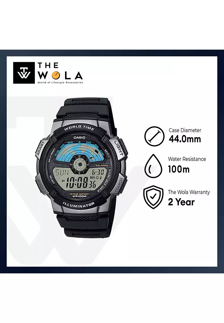 Buy Casio Watches Casio Men s Digital AE 1100W 1AV Black Resin