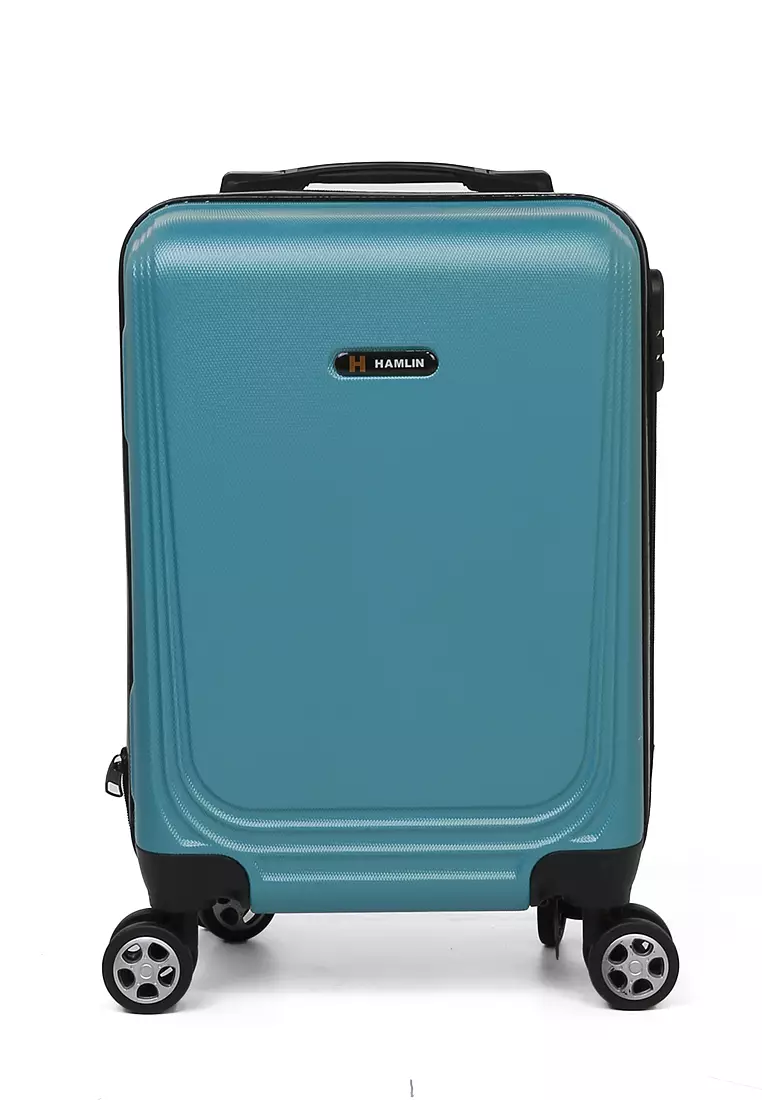 Caroline Koper Hardcase Unisex Size 18 Inch Tas Travel Large Compartment Material ABS+PVC Coated ORIGINAL - Green