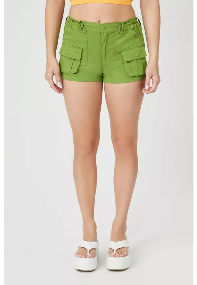Forever 21 green shop shorts