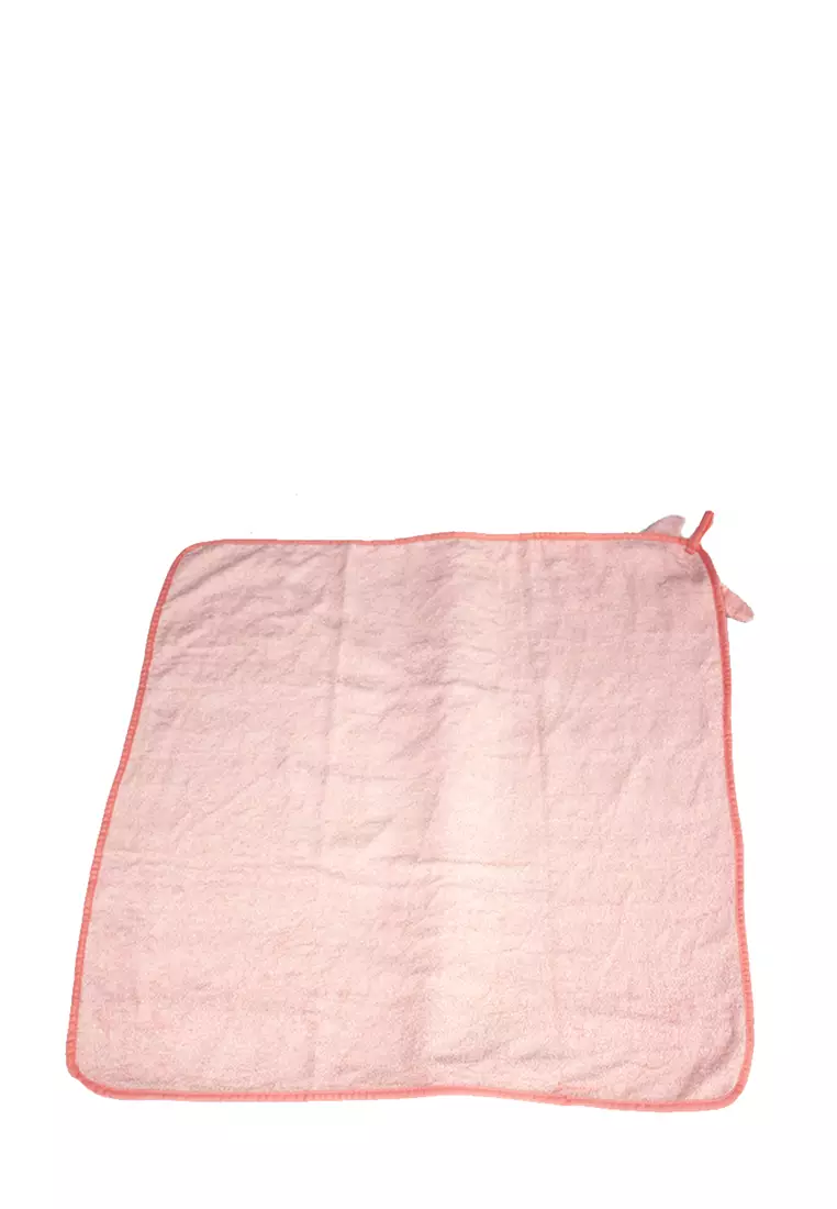 Freckles Hooded Towel Rabbit - Pink - Handuk mandi anak dengan topi