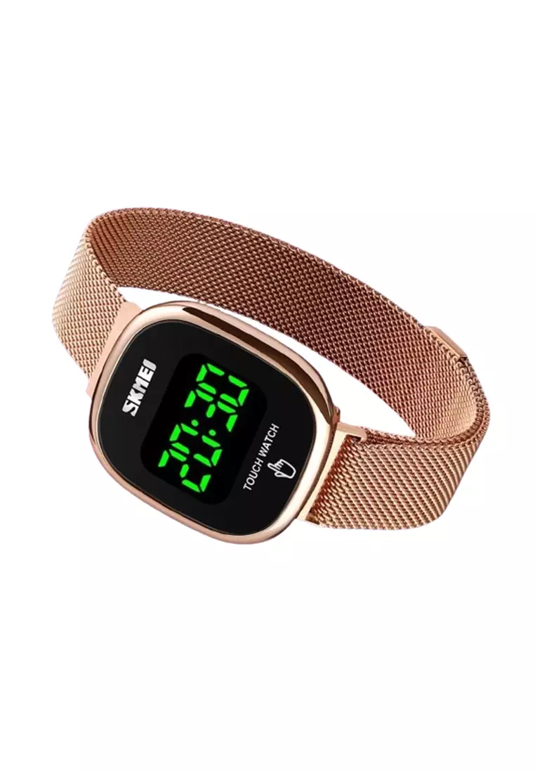 Jam Tangan Digital Layar Sentuh Led Stainless Steel Anti Air Untuk Unisex ORIGINAL