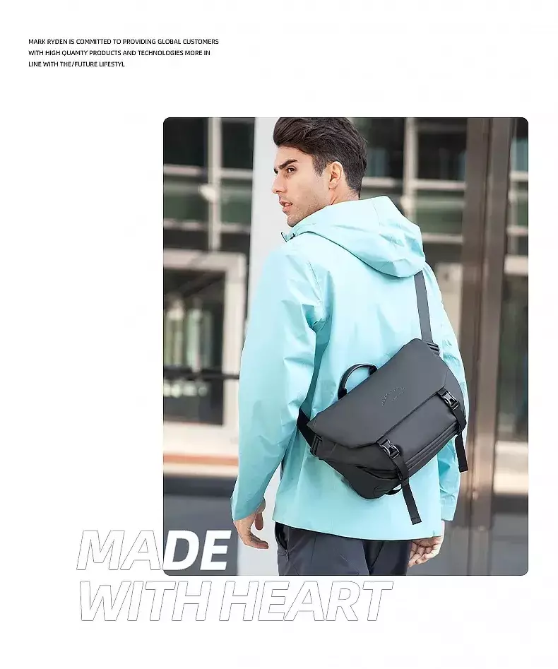 Mark Ryden MR1016 Tas Selempang Pria Crossbody Waist Bag Sling Bag - BLACK