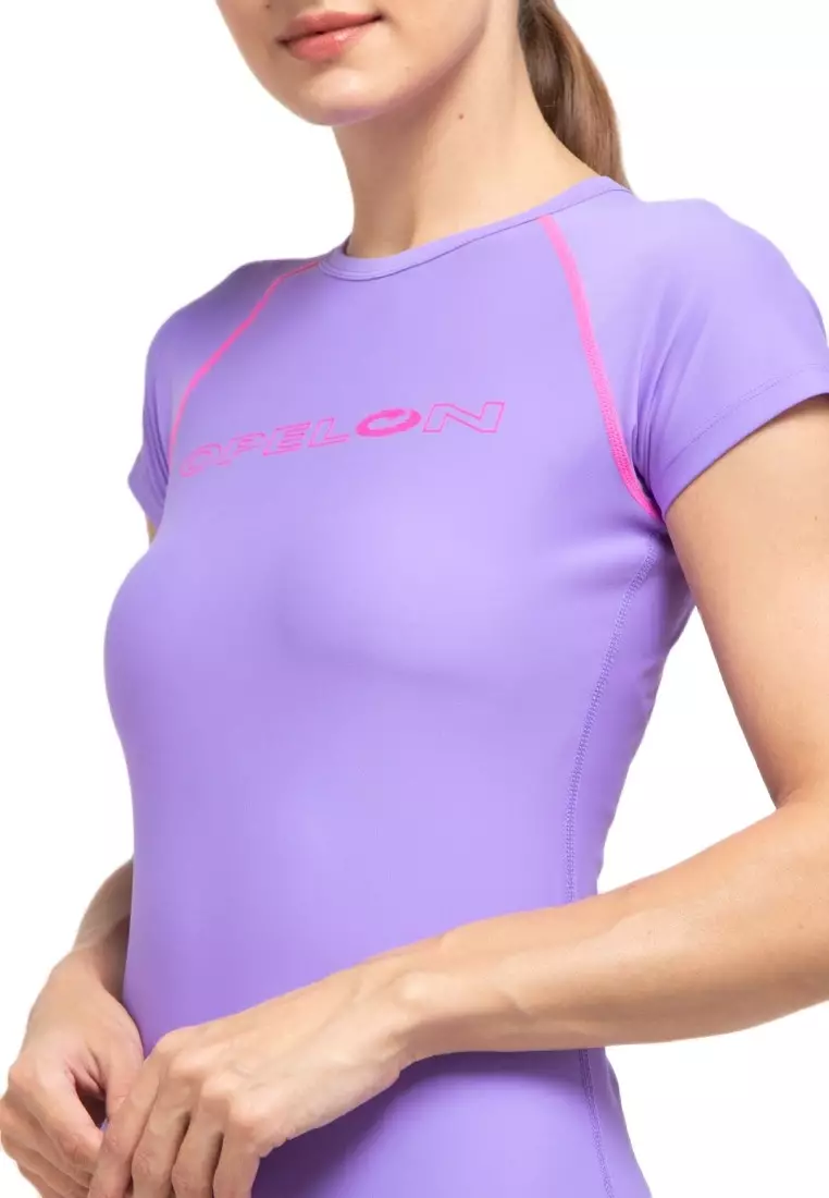 Baju Renang Wanita Lengan Pendek  Swimwear Top Women