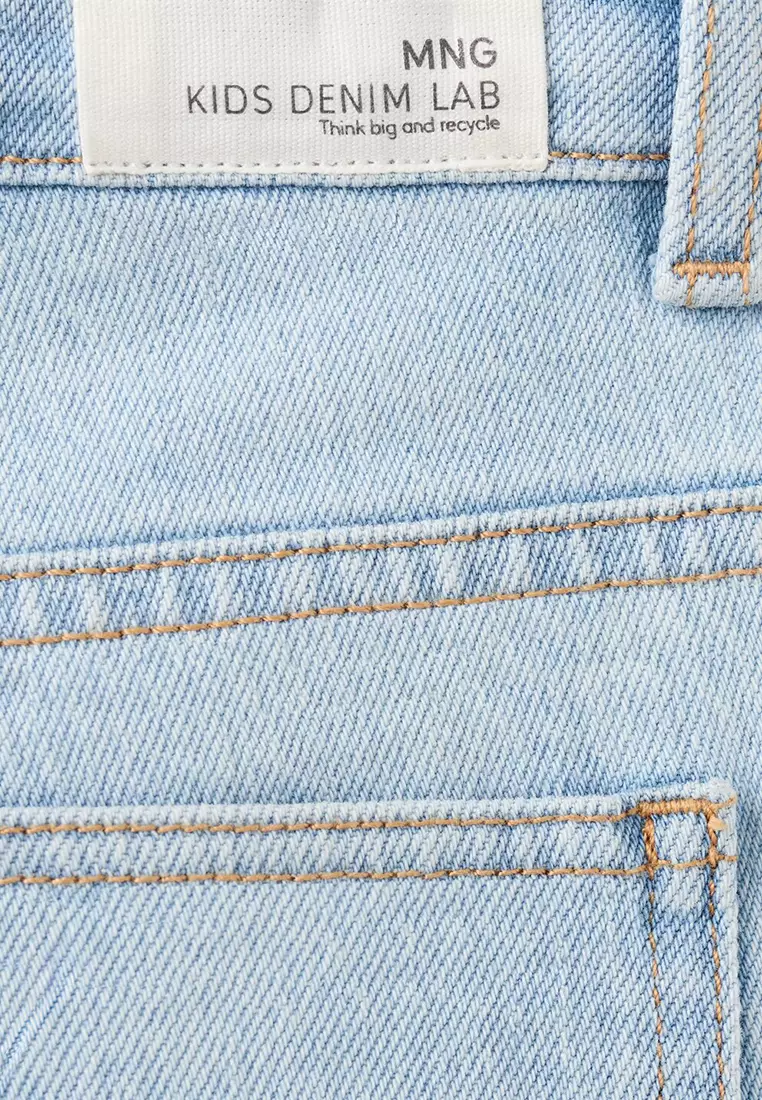 Turned-Up Straight Jeans