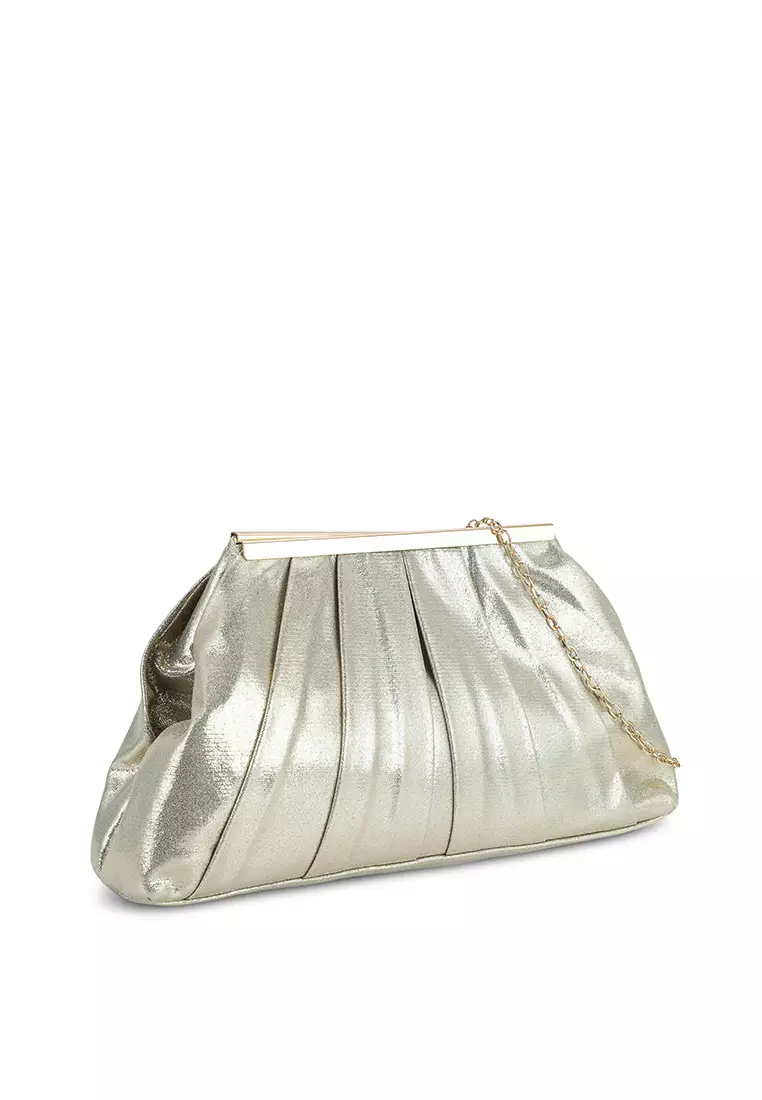 Red and cheap silver clutch