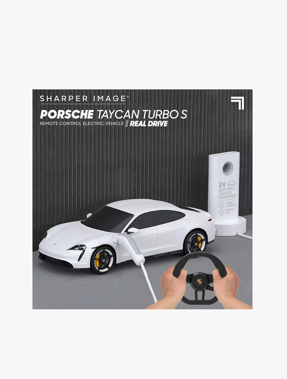 Sharper Image Toy Rc Porsche Taycan Turbo S 1:20 Real Drive - DCP1212020551