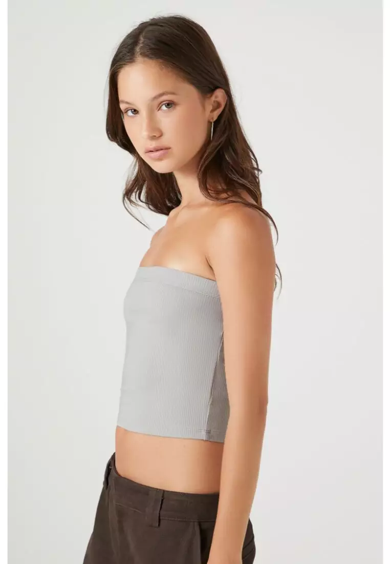 Ribbed tube top forever 21 best sale