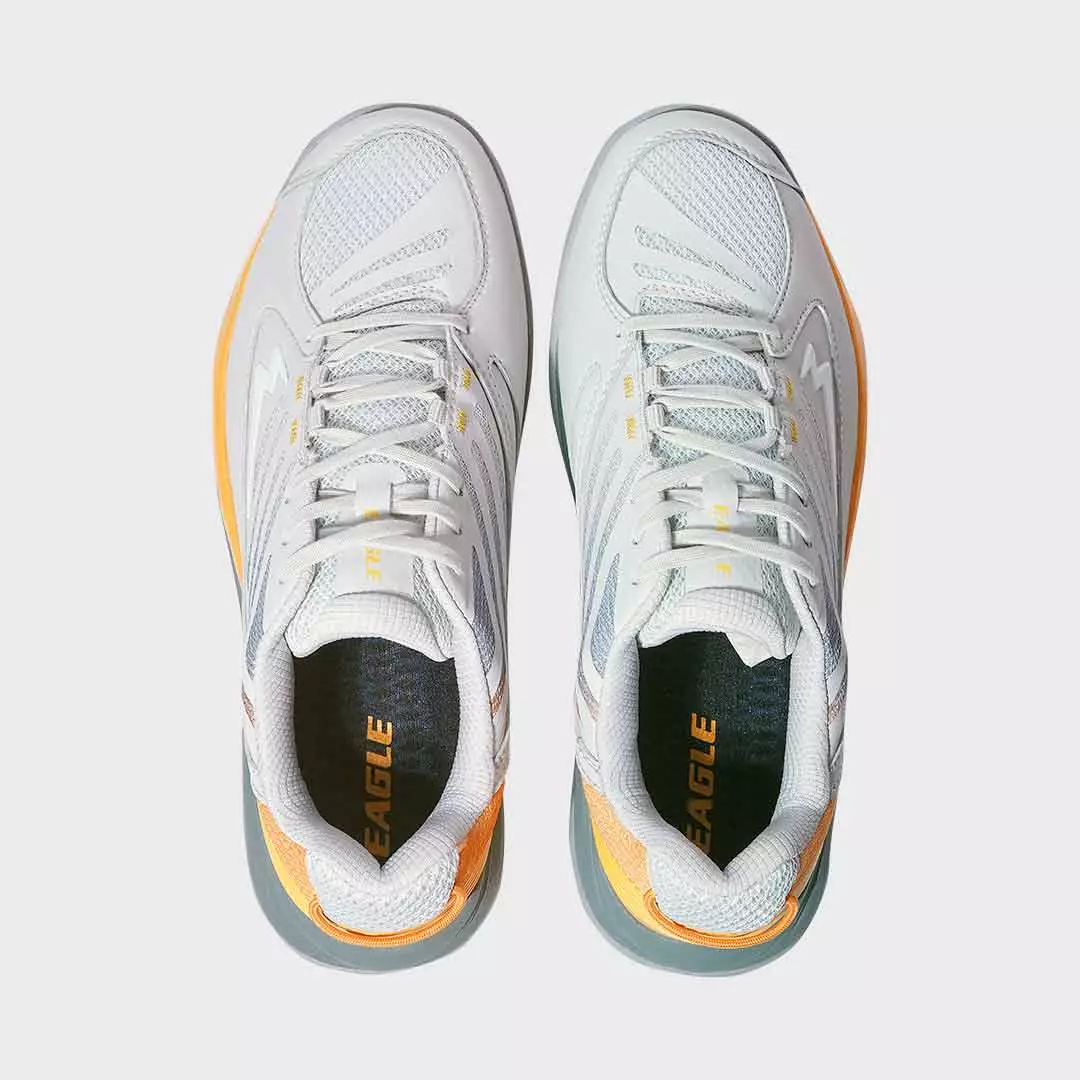 Eagle Sepatu Badminton Driva Flow - ABU-ABU/KUNING