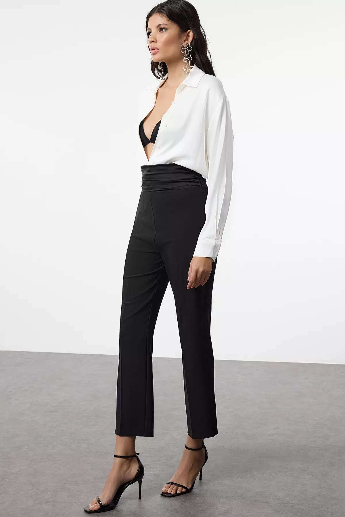 Satin Woven Trousers