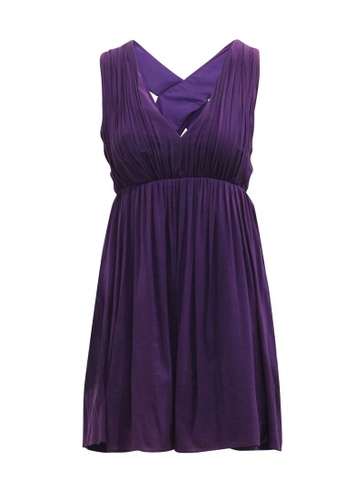 ALICE + OLIVIA purple alice + olivia Elegant Purple Cross Back Dress BF6DBAA797B8A1GS_1