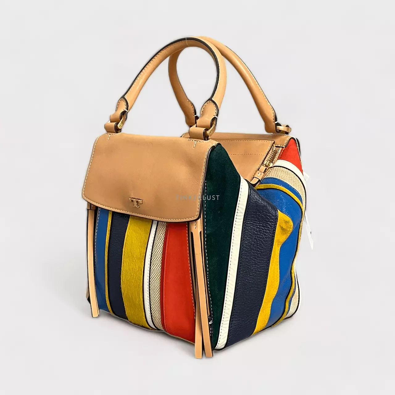 Jual TORY BURCH PRELOVED Tory Burch Half Moon Baloon Stripe