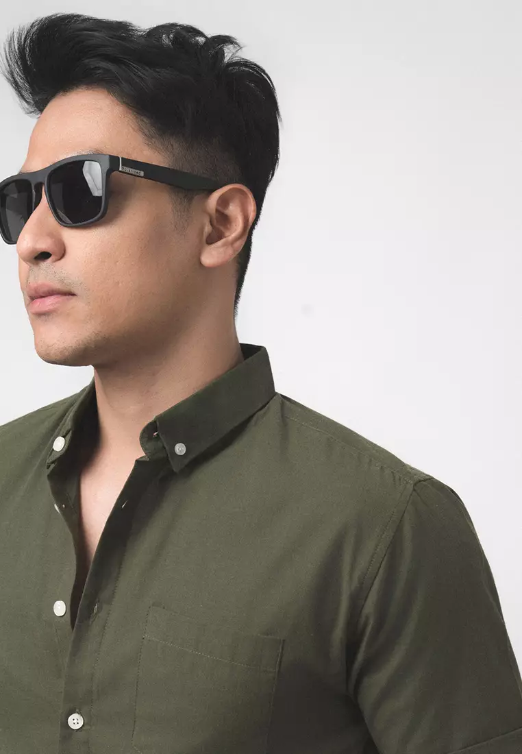 Hunter Green Oxford SS Shirt