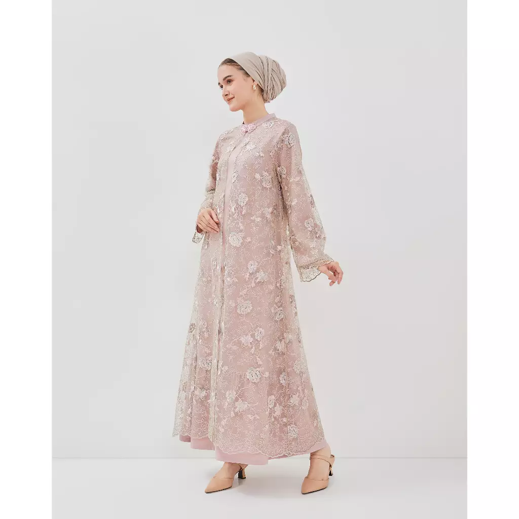 Urban Exchange Gamis Leonora Pink - Long Dress Lebaran