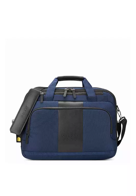 Wagram 2-CPT 15.6" Navy Satchel Bag