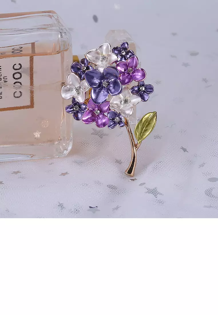 Purple brooch new arrivals