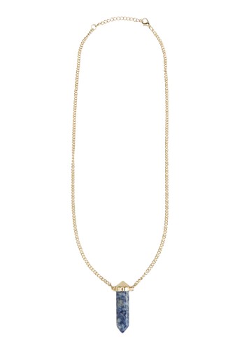 Lapis Lazuli 水晶吊飾項鍊,esprit服飾 飾品配件, 項鍊