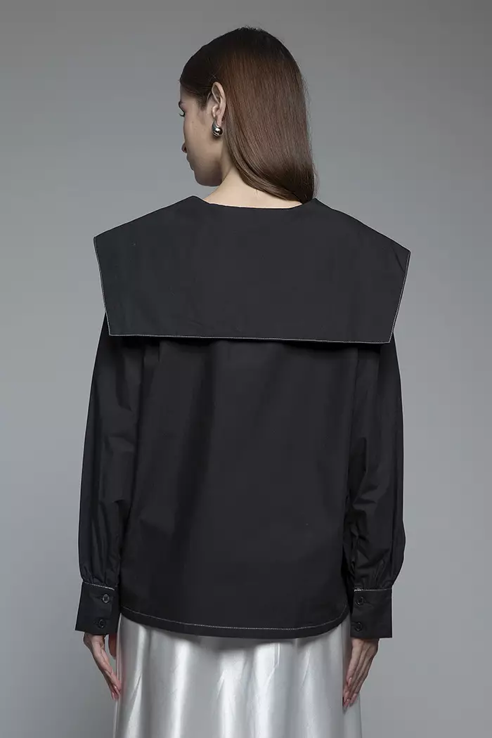 COTTONINK Studio - Atasan Kemeja Wanita Black Polar #HolidayCollection2025