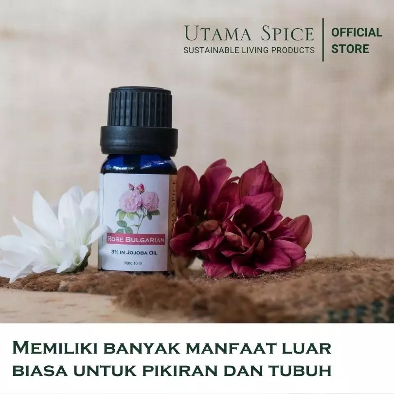 Rose Bulgarian Essential Oil 3% Dilution in Jojoba Oil - Utama Spice