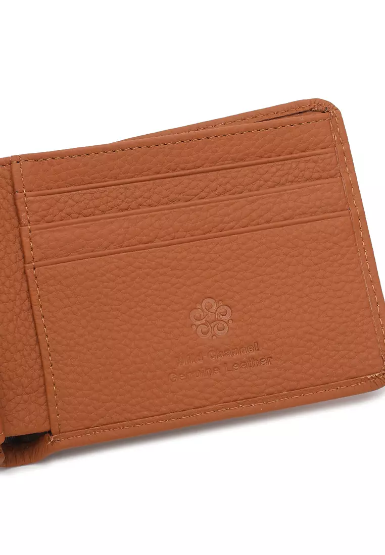 Men's Genuine Leather RFID Blocking Bi Fold Wallet