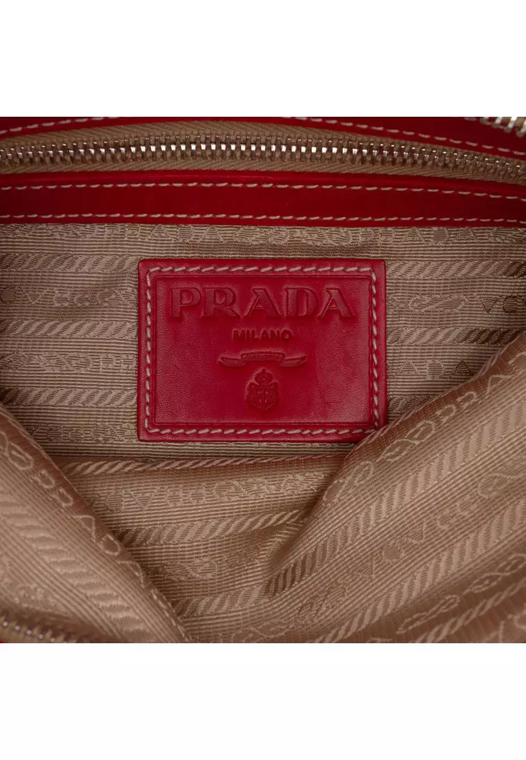Pre-Loved Prada Canvas Canapa Logo Crossbody