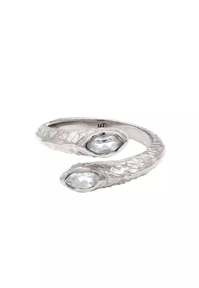 EXCLUSIVE Cincin Perhiasan Perak 925 Wanita Amethyst Light Green