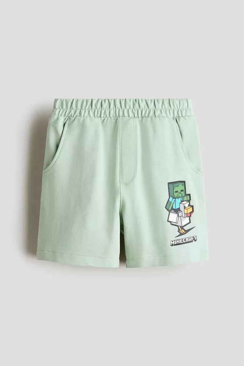 Printed sweatshorts