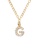 PSYNDROME gold Personalised Initial Letter Alphabet Cubic Zirconia Necklace - G 9AA55AC018E900GS_1