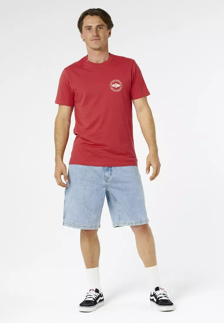 Men Staple Tee 0TQMTE-WASHED RED