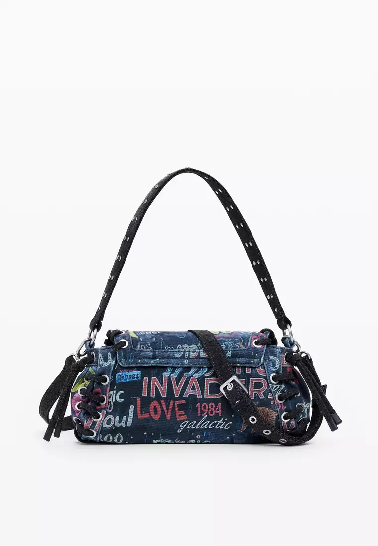 Baguette-style crossbody bag