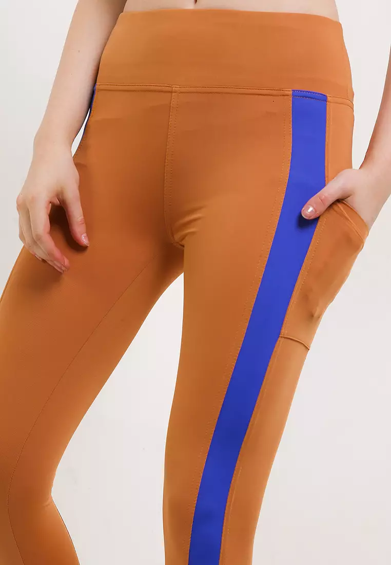 Celana Panjang Legging Olahraga Ladies Sport Long Pants Active Sport Olahraga Senam Yoga Pilates Gym Ketat Spandex