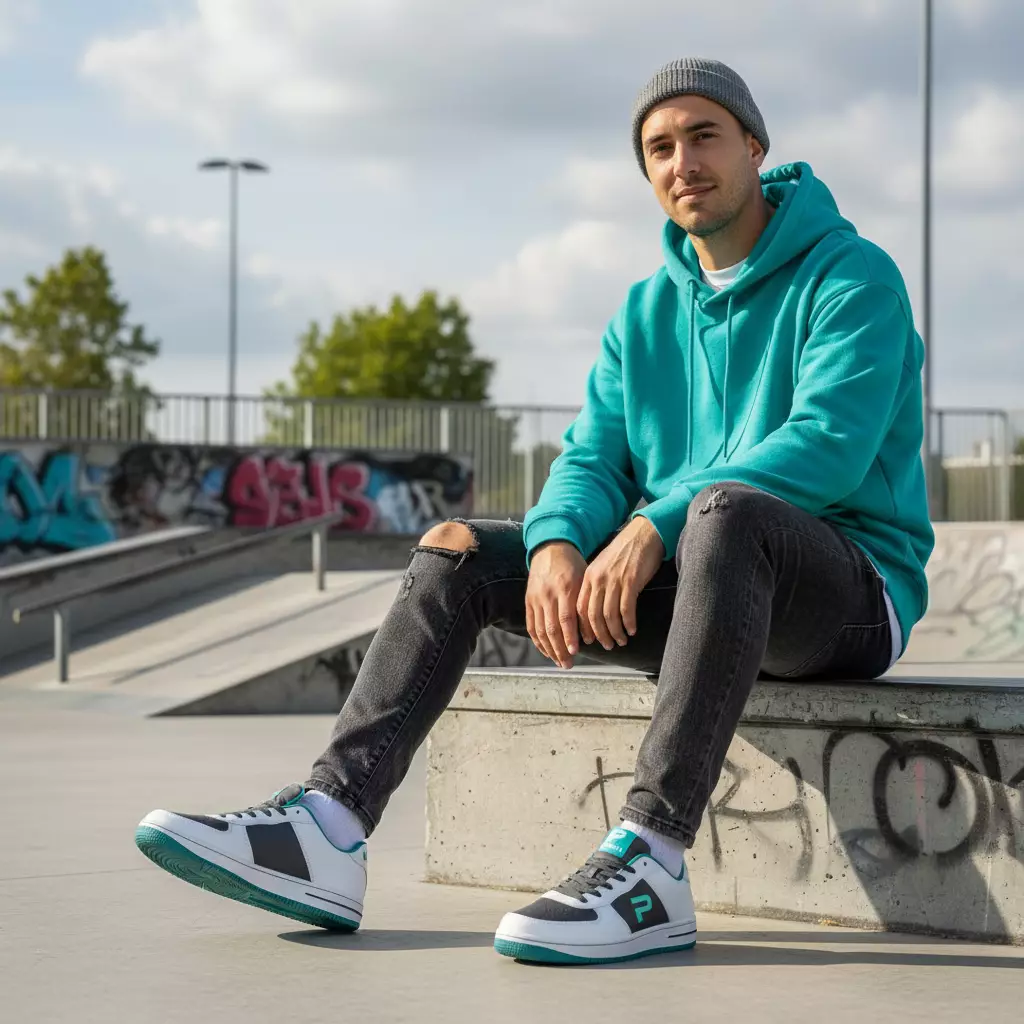 PAULMAY - Sepatu Sneakers Pria Denver - White Blue