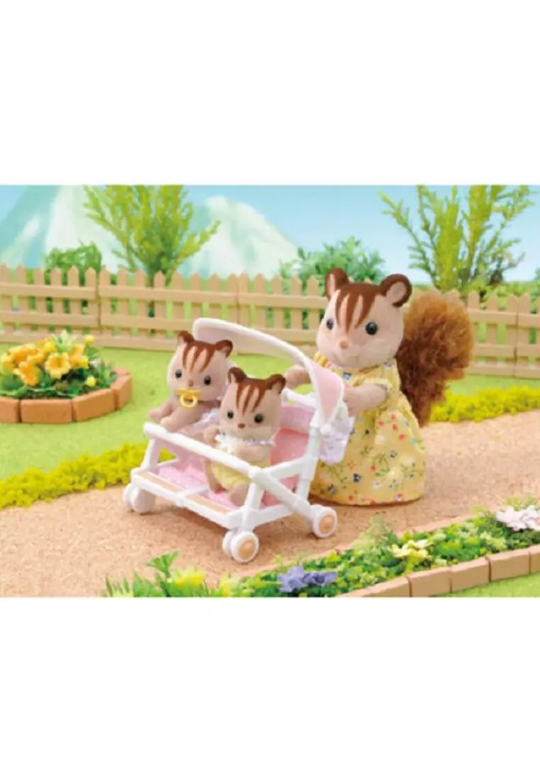 Sylvanian double pushchair shop