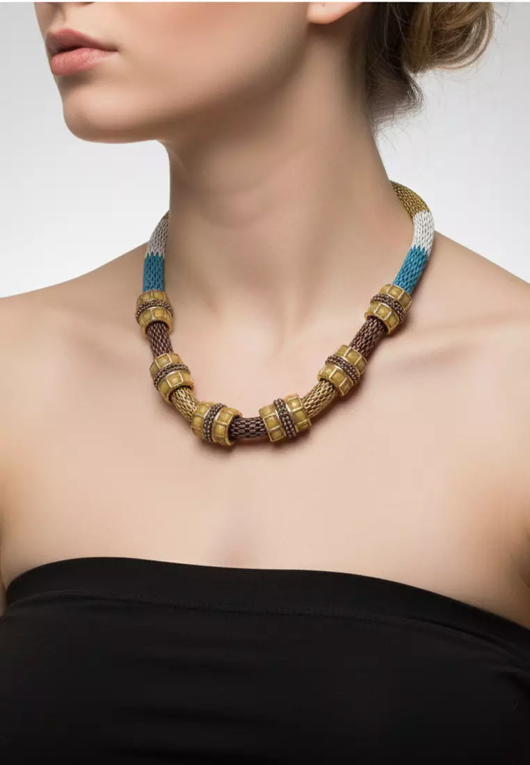 Women's Accessories Trilana Necklace Kalung Wanita Gold & Multi