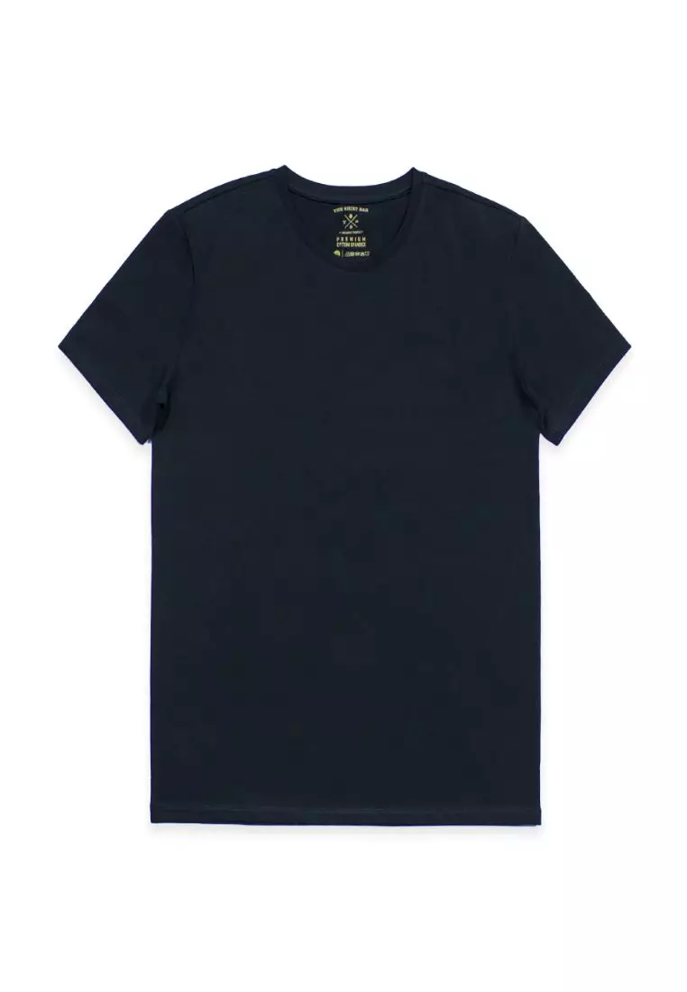 Buy The Shirt Bar The Shirt Bar SF Black Premium Cotton Stretch Crew ...