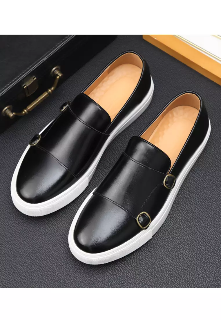 雙搭扣仿皮懶人鞋 WZWH3819