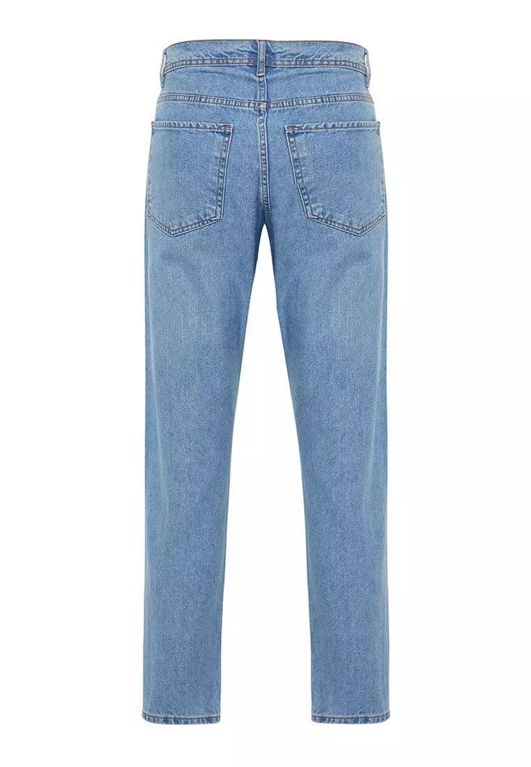 Light Blue 100% Cotton Essential Fit Jeans