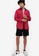 ZALORA BASICS red Flap Pocket Long Sleeve Shirt 6A7C2AAD950ABAGS_4