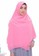 First Hijab pink Rania Square Hijab In Pink 3296CAAD8A9817GS_4