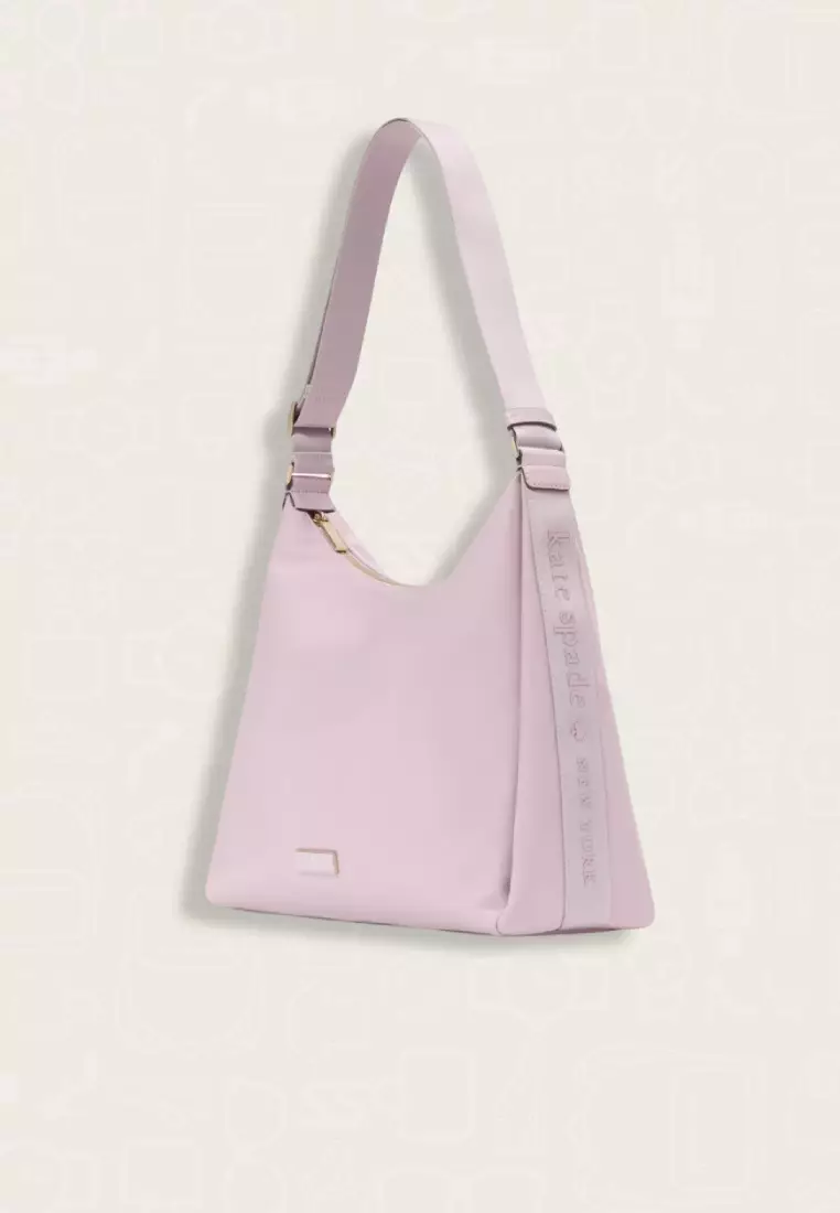 Kate Spade Carter Nylon Large Convertible Crossbody Lavender Smoke