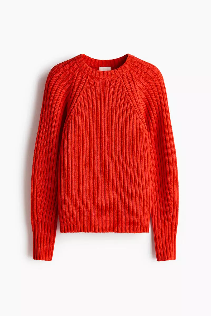 Rib-knit jumper
