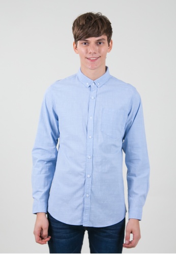 Buy Drum Smart Casual Shirt Blue Online Zalora Malaysia
