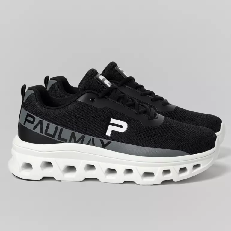 PAULMAY - Sepatu Motion Pro Running Series Black White