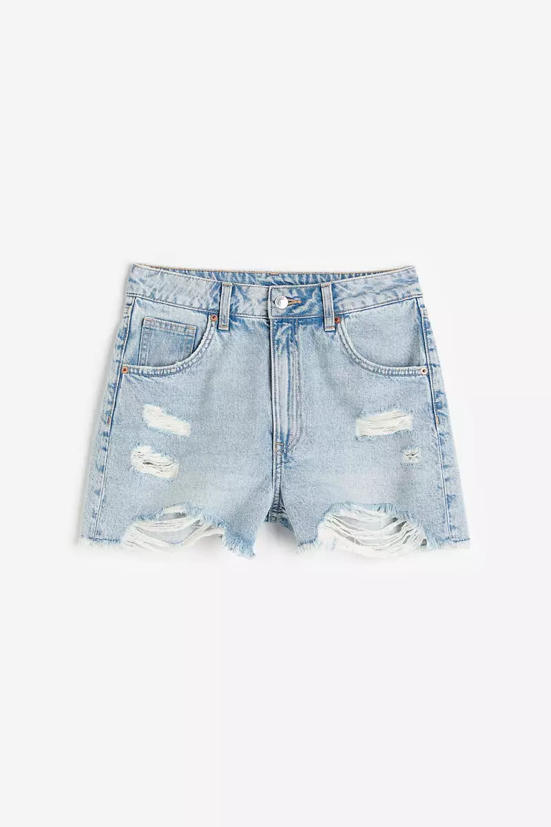 H&m ripped shorts on sale