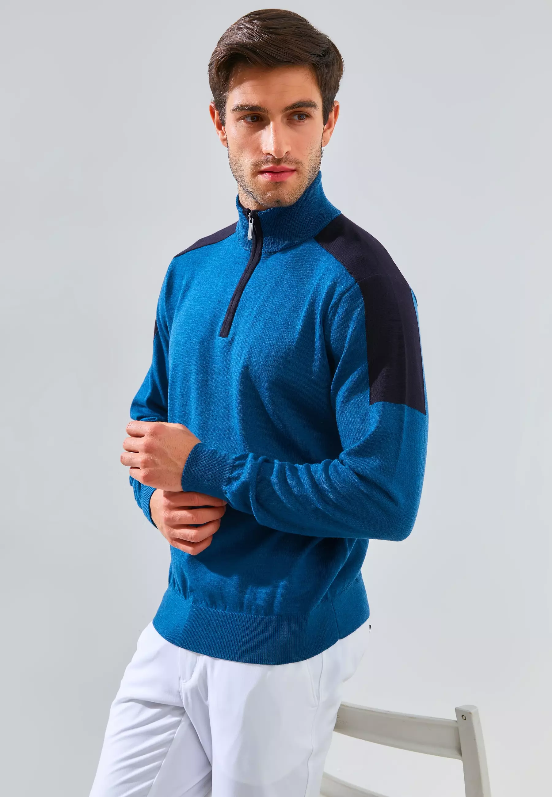 Jack Nicklaus Maxime Premium Sweater Regular Fit Pacific Blue