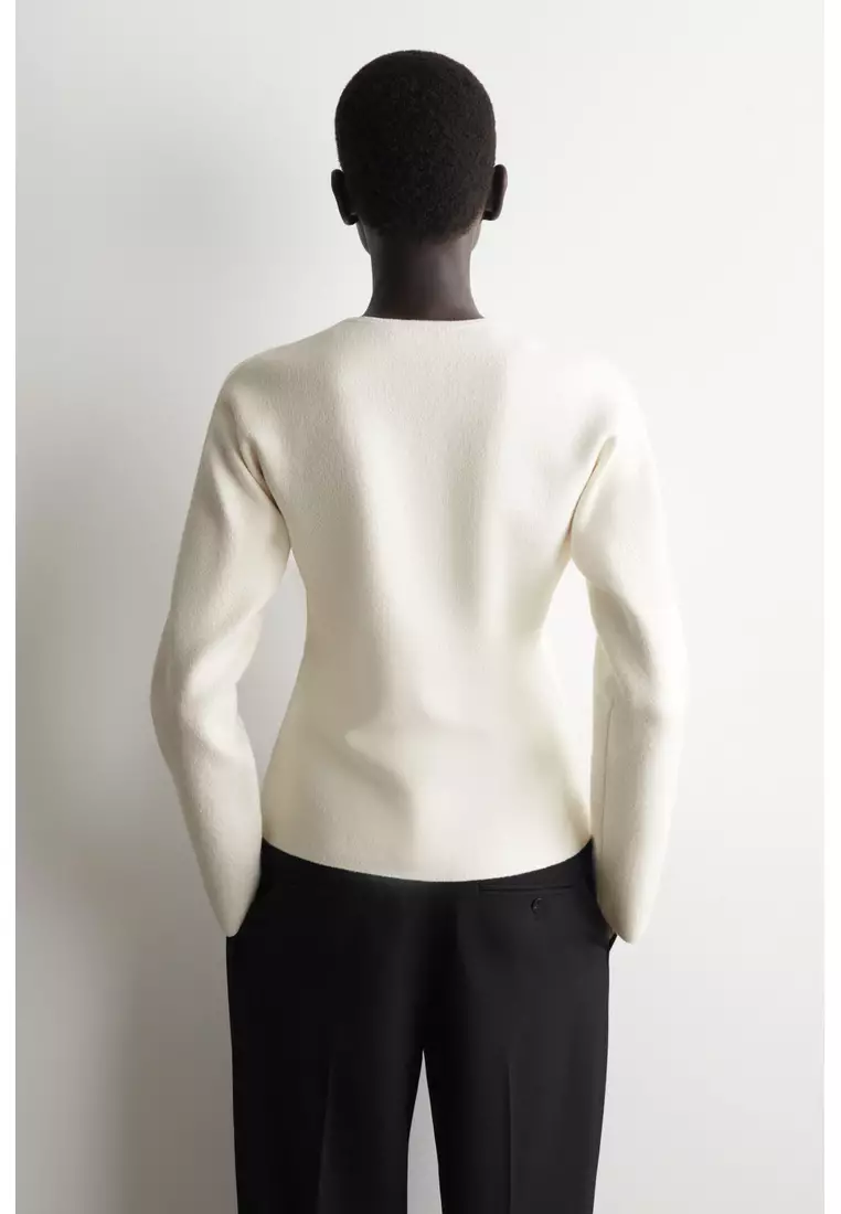 SCULPTURAL COTTON CARDIGAN
