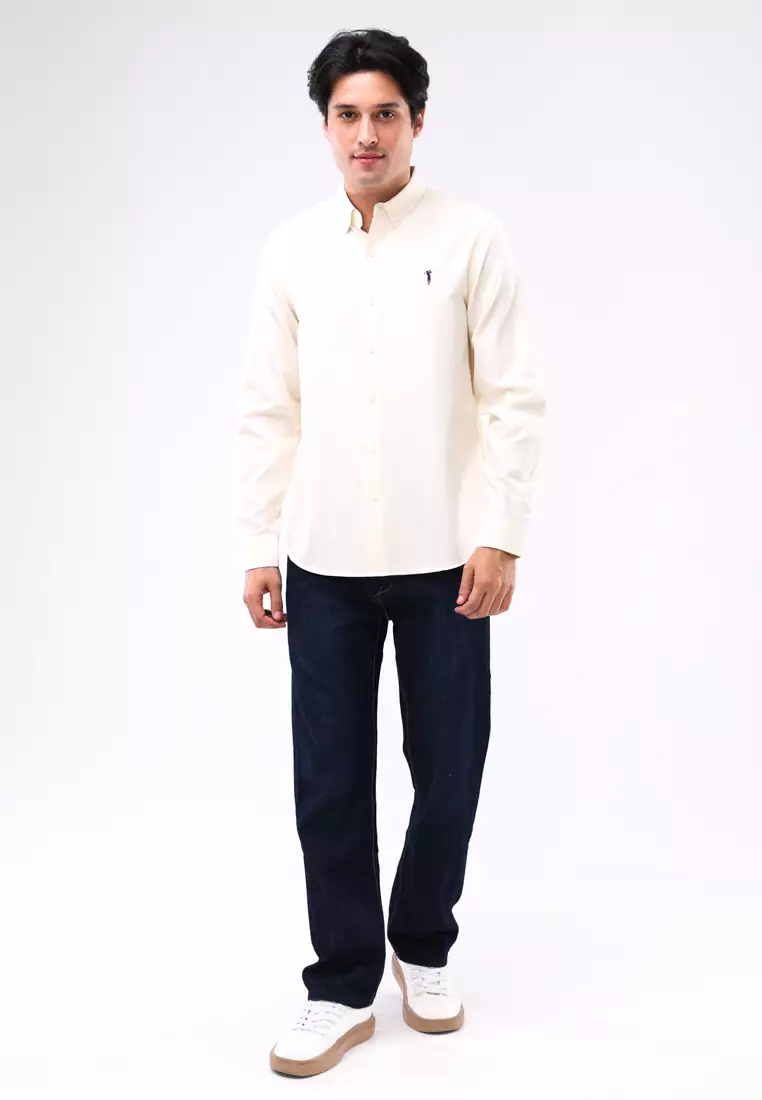 Woven Polo Long Sleeves